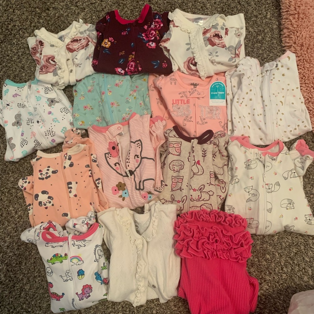 Baby girl sleepers